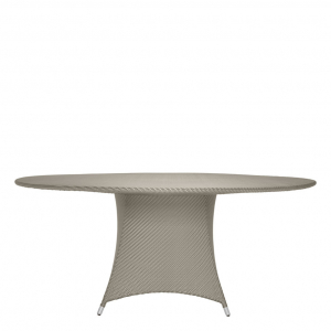Стол плетеный обеденный JANUS et Cie Amari алюминий, искусственный ротанг палладиевый саржевый Фото 3