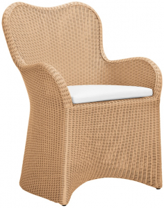 Кресло плетеное с подушкой JANUS et Cie Butterfly II алюминий, искусственный ротанг, акрил кленовый Фото 1
