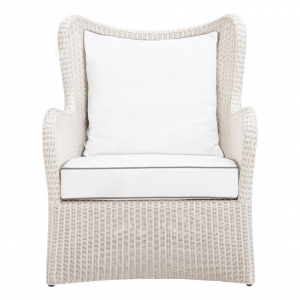 Кресло лаунж плетеное с подушками JANUS et Cie Butterfly II алюминий, искусственный ротанг, акрил пергаментный Фото 3