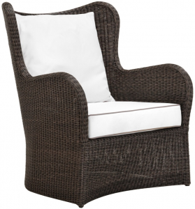Кресло лаунж плетеное с подушками JANUS et Cie Butterfly II алюминий, искусственный ротанг, акрил ява Фото 1