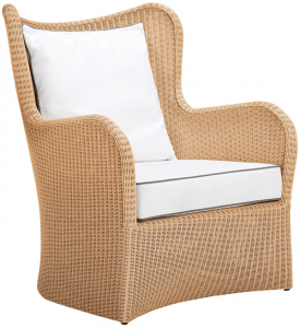 Кресло лаунж плетеное с подушками JANUS et Cie Butterfly II алюминий, искусственный ротанг, акрил кленовый Фото 1