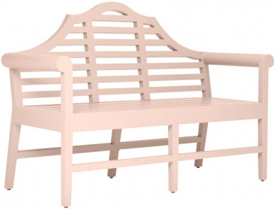 Скамья металлическая двухместная JANUS et Cie Orlando алюминий румяный розовый Фото 1