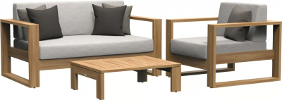 Столик деревянный кофейный JANUS et Cie Matisse Teak тик натуральный Фото 5