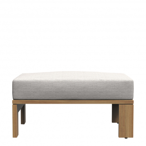 Пуф деревянный с подушкой JANUS et Cie Matisse Teak тик, акрил натуральный Фото 3
