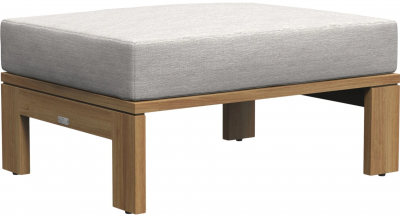 Пуф деревянный с подушкой JANUS et Cie Matisse Teak тик, акрил натуральный Фото 1