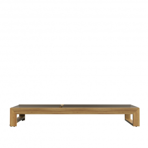 Шезлонг-лежак деревянный JANUS et Cie Matisse Teak тик, алюминий, поливинил натуральный, мокко Фото 5