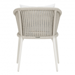 Кресло плетеное с подушкой JANUS et Cie Knot алюминий, роуп, акрил окаменелость Фото 4