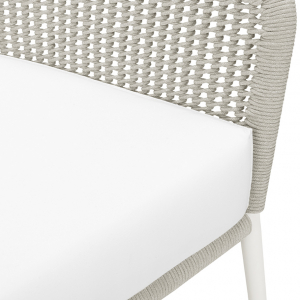 Кресло плетеное с подушками JANUS et Cie Knot алюминий, роуп, акрил окаменелость Фото 21