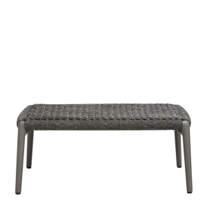 Пуф плетеный JANUS et Cie Knot алюминий, роуп сланцевый Фото 3