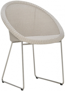 Кресло плетеное JANUS et Cie Gigi II сталь, алюминий, искусственный ротанг полированный стальной, пергаментный Фото 1