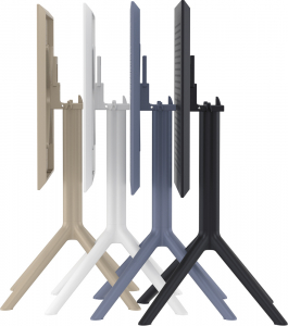 Комплект столов пластиковых складных Siesta Contract Sky Folding Table 60 Set 2 сталь, пластик темно-серый Фото 9