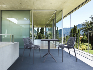 Комплект столов пластиковых складных Siesta Contract Sky Folding Table 60 Set 2 сталь, пластик темно-серый Фото 14