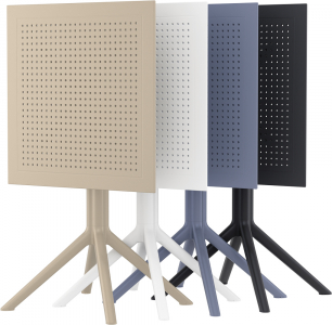 Комплект столов пластиковых складных Siesta Contract Sky Folding Table 60 Set 2 сталь, пластик темно-серый Фото 10