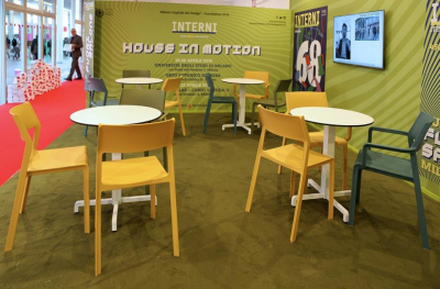 Комплект пластиковых стульев Nardi Trill Bistrot Set 6 стеклопластик горчичный Фото 8