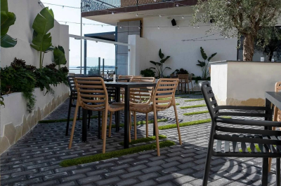 Комплект пластиковых кресел Nardi Doga Set 4 стеклопластик антрацит Фото 6
