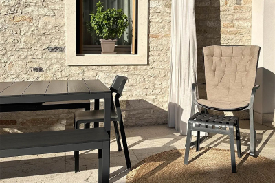 Комплект пластиковых кресел Nardi Trill Bistrot Set 4 стеклопластик антрацит Фото 6