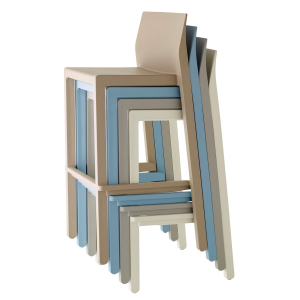 Комплект пластиковых полубарных стульев Scab Design Kate Set 4 технополимер тортора Фото 4