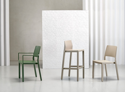 Комплект пластиковых полубарных стульев Scab Design Kate Set 4 технополимер тортора Фото 6