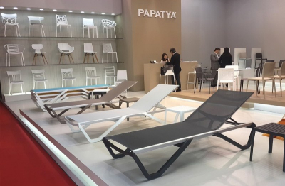 Комплект пластиковых шезлонгов-лежаков PAPATYA Wave Set 2 алюминий, стеклопластик, батилин белый, тортора Фото 19