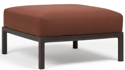Пуф пластиковый с подушкой Nardi Maximo Pouf стеклопластик, Sunbrella терра, корица Фото 4