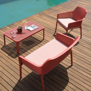 Кресло пластиковое Nardi Net Relax стеклопластик коралловый Фото 11