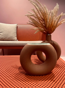 Столик пластиковый журнальный Nardi Net Table 100 стеклопластик коралловый Фото 9