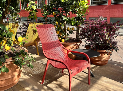 Стол пластиковый обеденный Nardi Spritz + Spritz Mini стеклопластик антрацит Фото 23