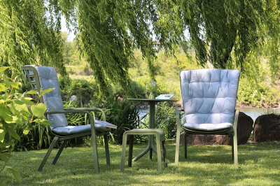 Стол пластиковый обеденный Nardi Spritz + Spritz Mini стеклопластик агава Фото 16