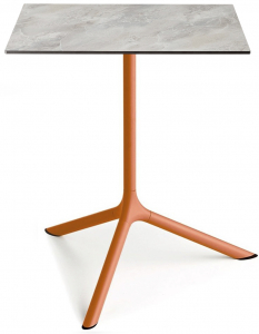Стол ламинированный обеденный складной Scab Design Tripe Maxi Folding сталь, компакт-ламинат HPL терракотовый, каменный Фото 5