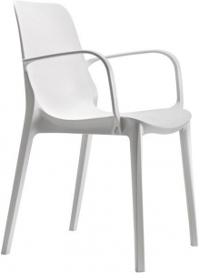 Комплект пластиковых кресел Scab Design Ginevra Set 4 стеклопластик лен Фото 3