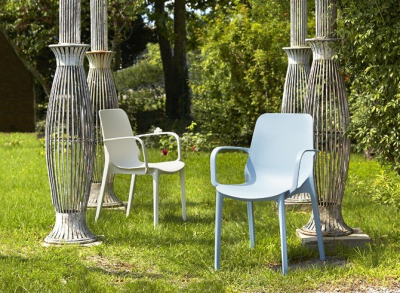 Комплект пластиковых кресел Scab Design Ginevra Set 4 стеклопластик лен Фото 6