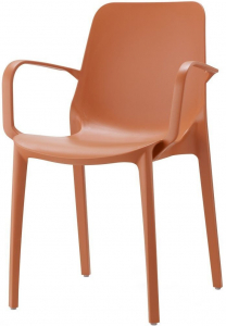 Комплект пластиковых кресел Scab Design Ginevra Set 2 стеклопластик терракотовый Фото 3