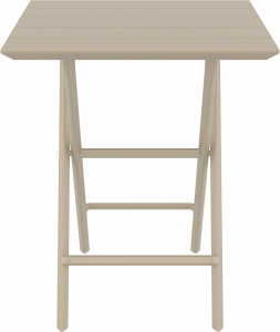Стол пластиковый складной Siesta Contract Helen Folding Table 60 пластик бежевый Фото 6