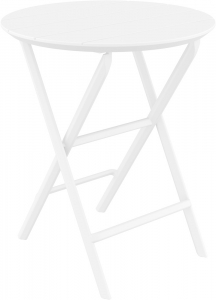 Стол пластиковый складной Siesta Contract Helen Folding Table Ø60 пластик белый Фото 1