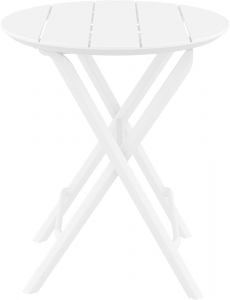Стол пластиковый складной Siesta Contract Helen Folding Table Ø60 пластик белый Фото 6