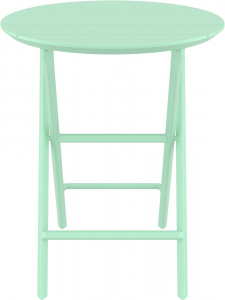 Стол пластиковый складной Siesta Contract Helen Folding Table Ø60 пластик опаловый зеленый Фото 6