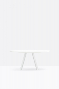Стол круглый PEDRALI Arki-Table Compact сталь, алюминий, компакт-ламинат HPL белый Фото 6