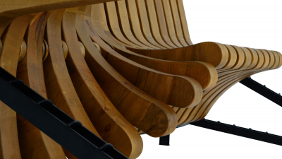 Скамья деревянная Tagliamento Piano железо, ясень Фото 11