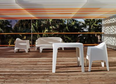Кресло пластиковое Vondom Solid Basic полипропилен белый Фото 5