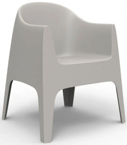 Кресло пластиковое Vondom Solid Basic полипропилен слоновая кость Фото 1