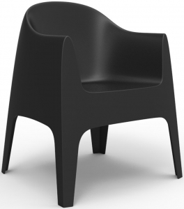 Кресло пластиковое Vondom Solid Basic полипропилен черный Фото 1