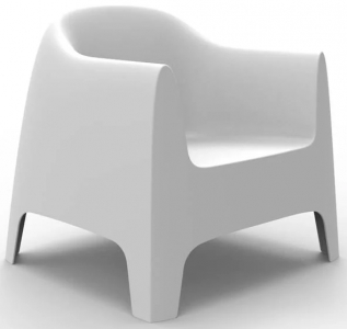 Лаунж-кресло пластиковое Vondom Solid Basic полипропилен белый Фото 1