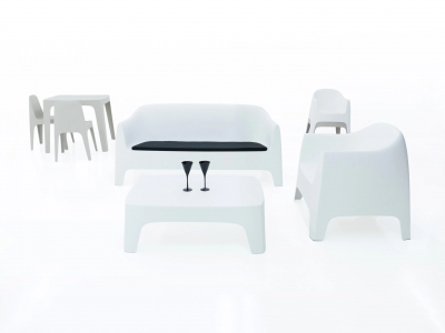Диван пластиковый Vondom Solid Basic полипропилен белый Фото 13