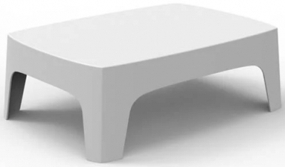 Столик пластиковый кофейный Vondom Solid Basic полипропилен белый Фото 1