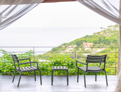 Комплект пластиковых лаунж кресел Siesta Contract Paris Lounge Set 4 стеклопластик темно-серый Фото 12