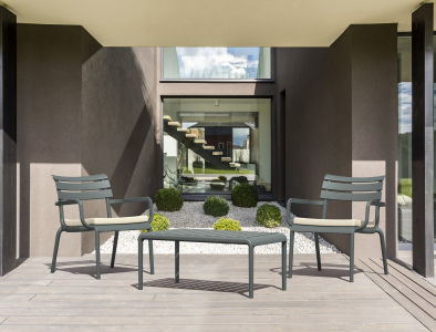 Комплект пластиковых лаунж кресел Siesta Contract Paris Lounge Set 4 стеклопластик темно-серый Фото 14