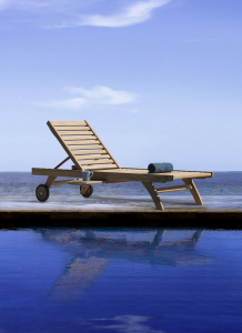 Шезлонг-лежак деревянный Garden Relax Maryland тик натуральный Фото 4