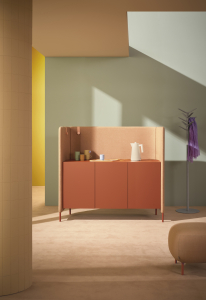 Комод с перегородкой PEDRALI Buddy Hub Sideboard алюминий, компакт-ламинат HPL, ЛДСП, ткань Фото 8