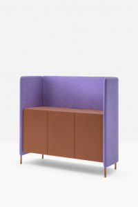 Комод с перегородкой PEDRALI Buddy Hub Sideboard алюминий, компакт-ламинат HPL, ЛДСП, ткань Фото 6
