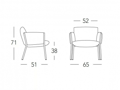 Кресло лаунж металлическое c подушками Scab Design Brezza Lounge сталь, ткань sunbrella оливковый, светло-зеленый Фото 2